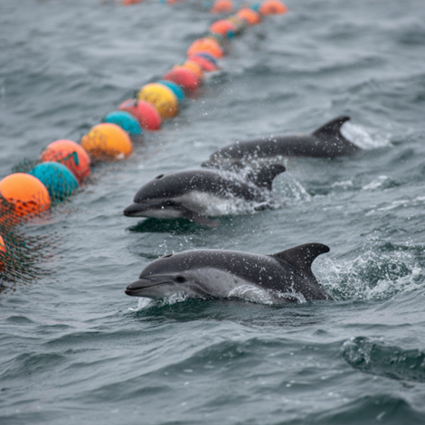 Modern fishing gear poses deadly threats to harbor porpoises—thousands die each year as bycatch, entangled in nets meant for fish.