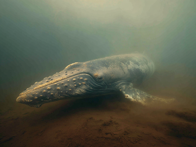 Bottom feeder—the dragon's ancient feeding ritual in murky depths
